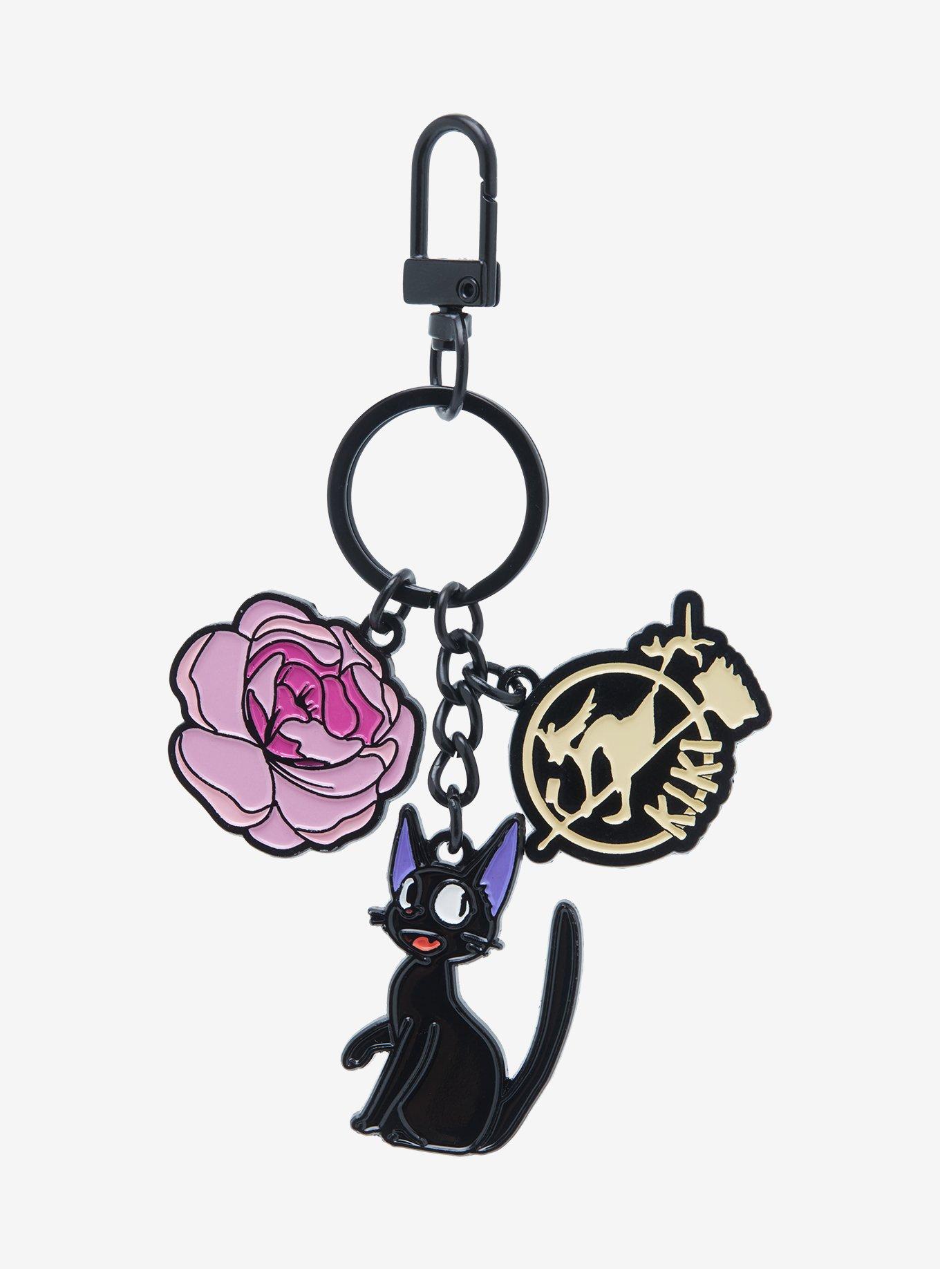 Studio Ghibli Kiki&rsquo;s Delivery Service Jiji Multi-Charm Keychain - BoxLunch Exclusive, , hi-res