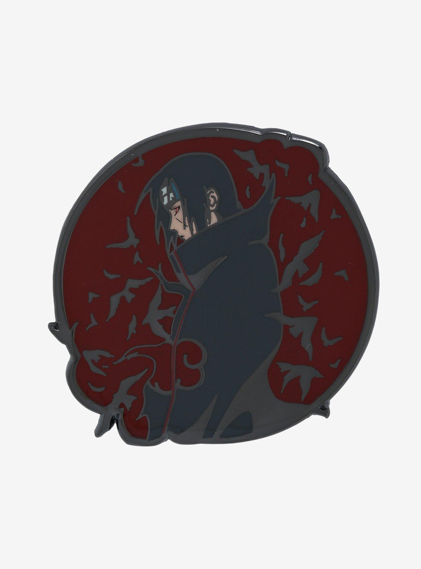 Naruto Shippuden Itachi Uchiha Akatsuki Enamel Pin - BoxLunch Exclusive, , hi-res