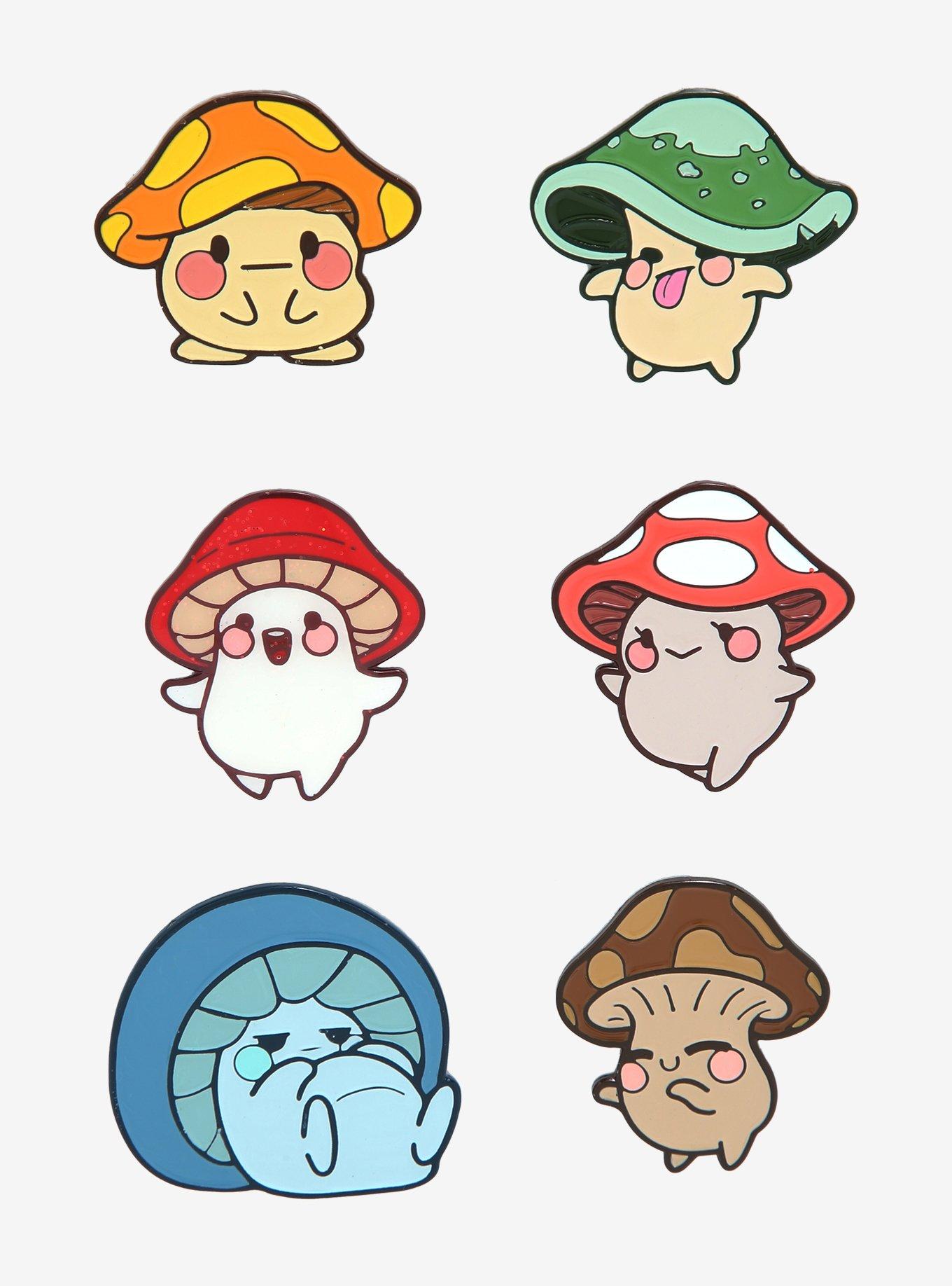Chibi Mushrooms Blind Box Enamel Pin - BoxLunch Exclusive , , hi-res