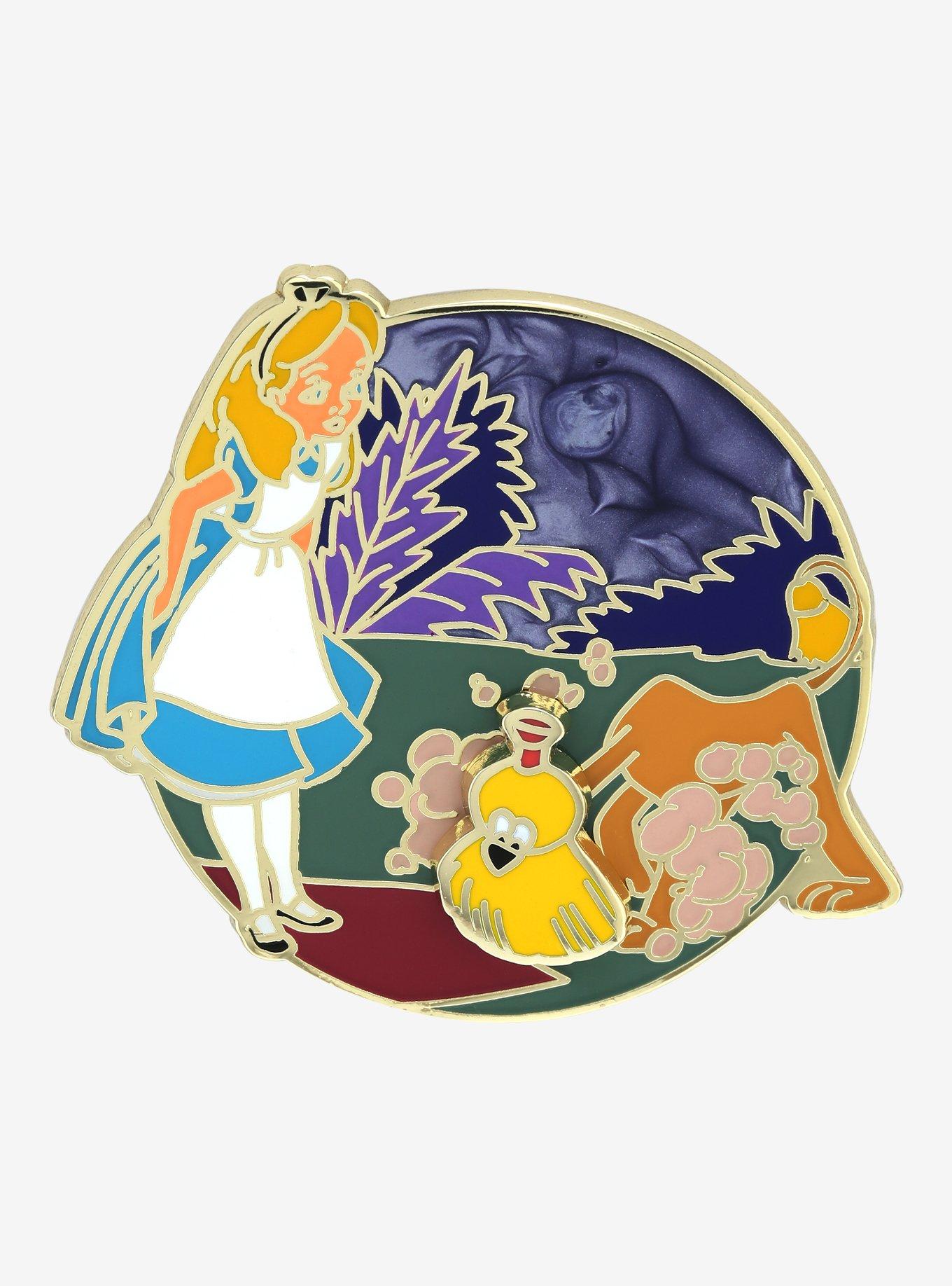 Disney Alice in Wonderland Broomdog Swivel Enamel Pin - BoxLunch Exclusive, , hi-res