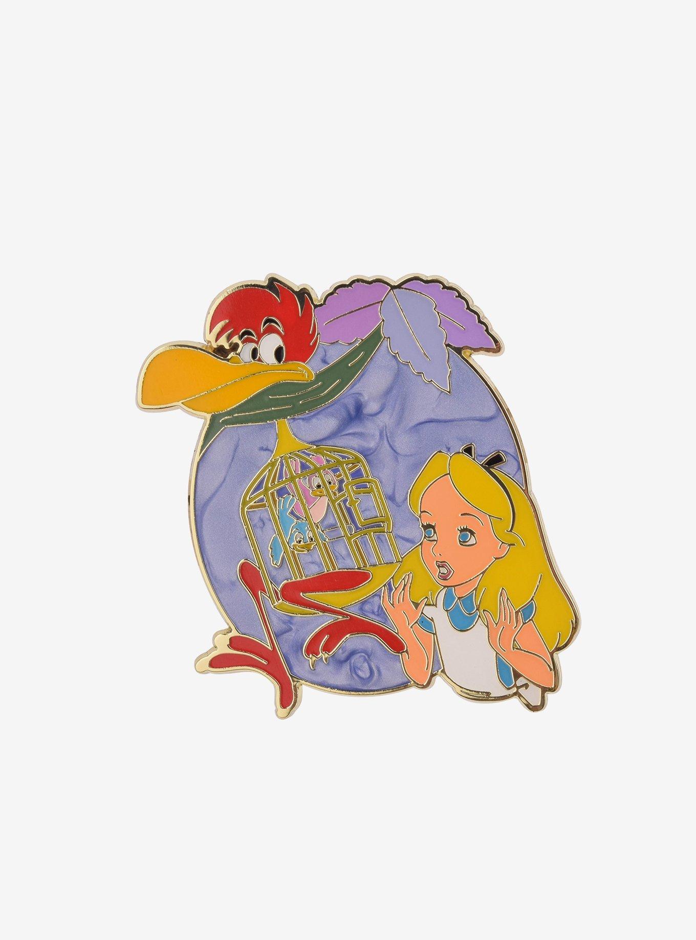 Disney Alice in Wonderland Cage Bird Enamel Pin - BoxLunch Exclusive, , hi-res