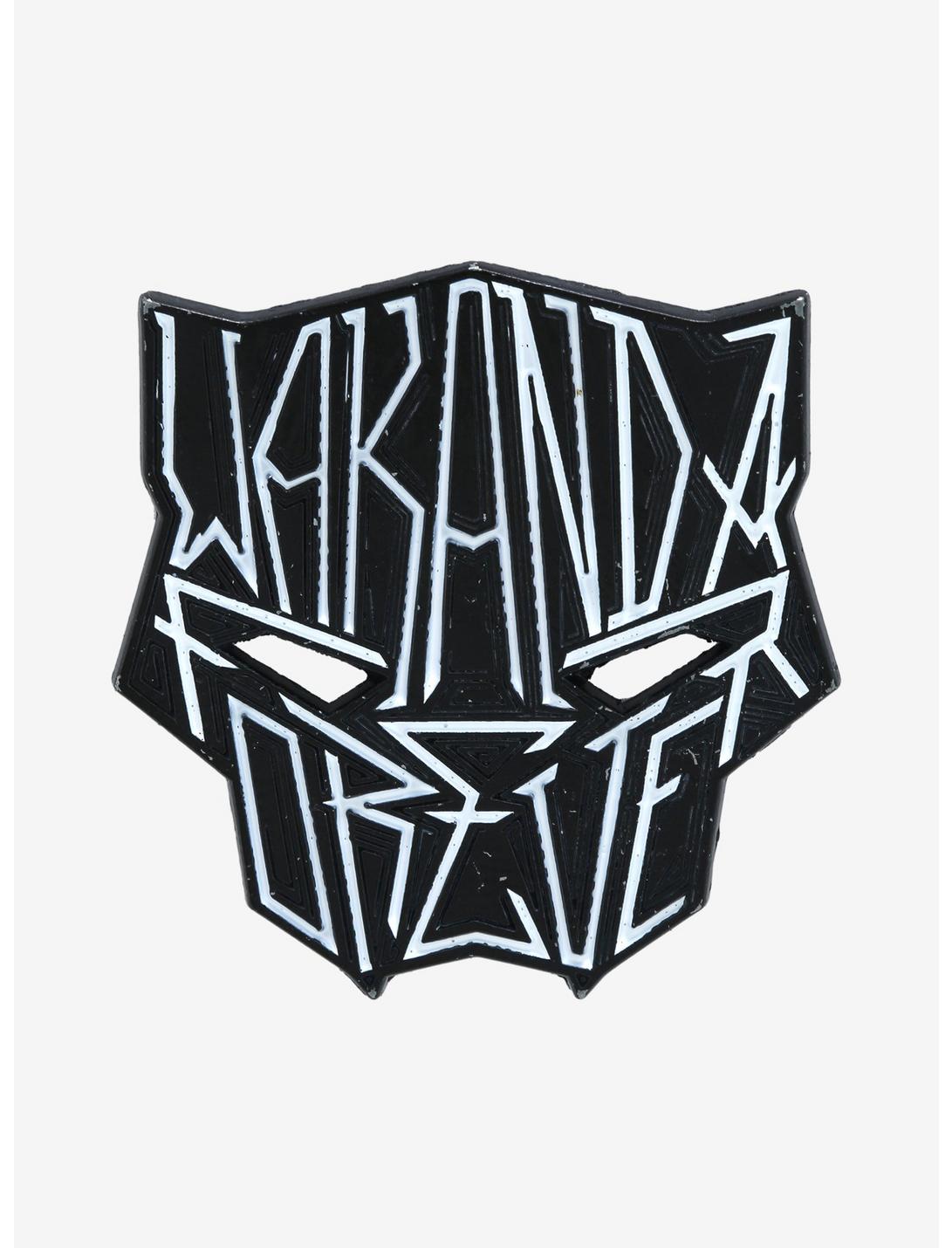 Marvel Black Panther Wakanda Forever Enamel Pin - BoxLunch Exclusive, , hi-res