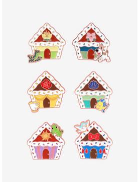 Disney Princess Character Gingerbread House Blind Box Enamel Pin - BoxLunch Exclusive, , hi-res