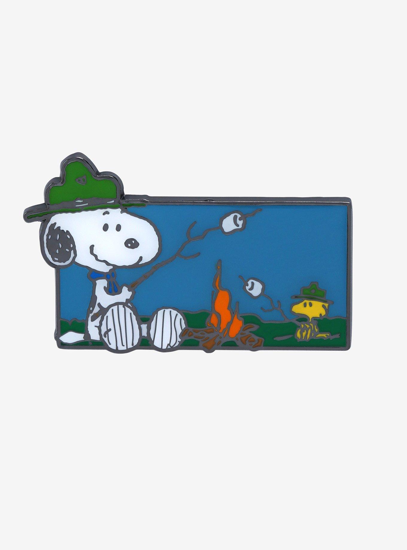 Loungefly Peanuts Snoopy & Woodstock Campfire Enamel Pin - BoxLunch  Exclusive