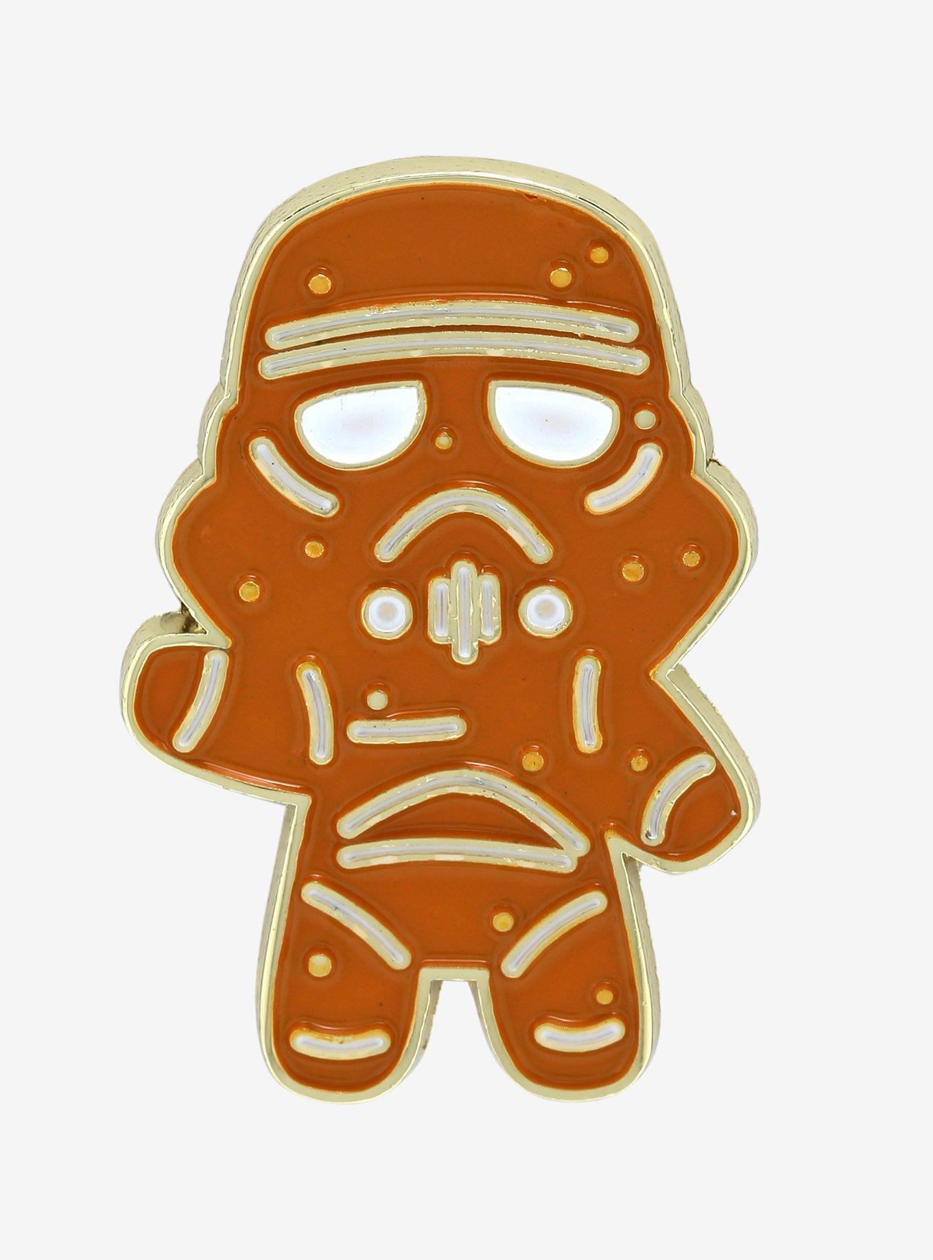 Star Wars Gingerbread Stormtrooper Enamel Pin - BoxLunch Exclusive, , hi-res