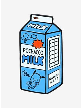 Sanrio Kawaii Mart Pochacco Milk Carton Enamel Pin - BoxLunch Exclusive, , hi-res