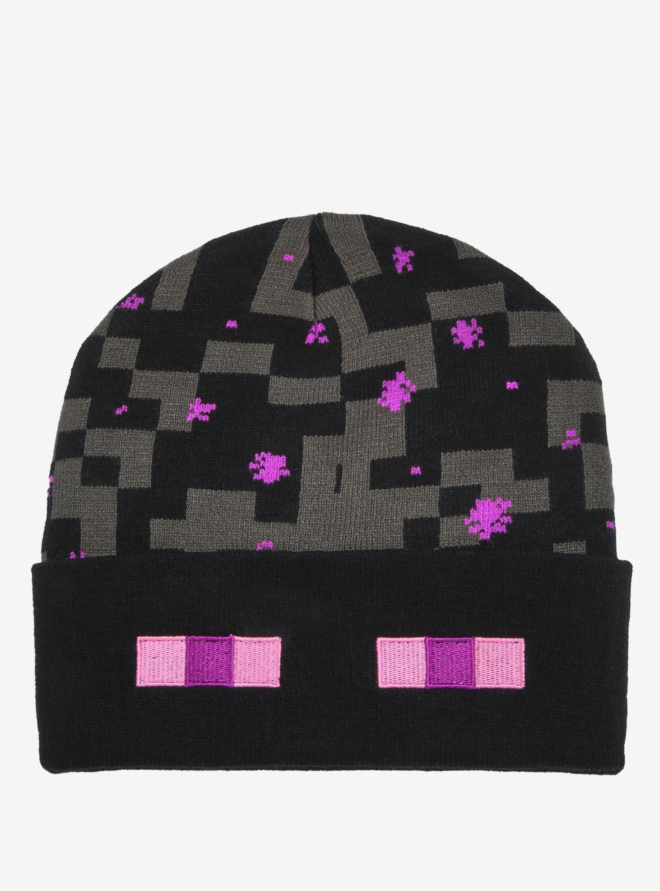 Minecraft Enderman Embroidered Beanie