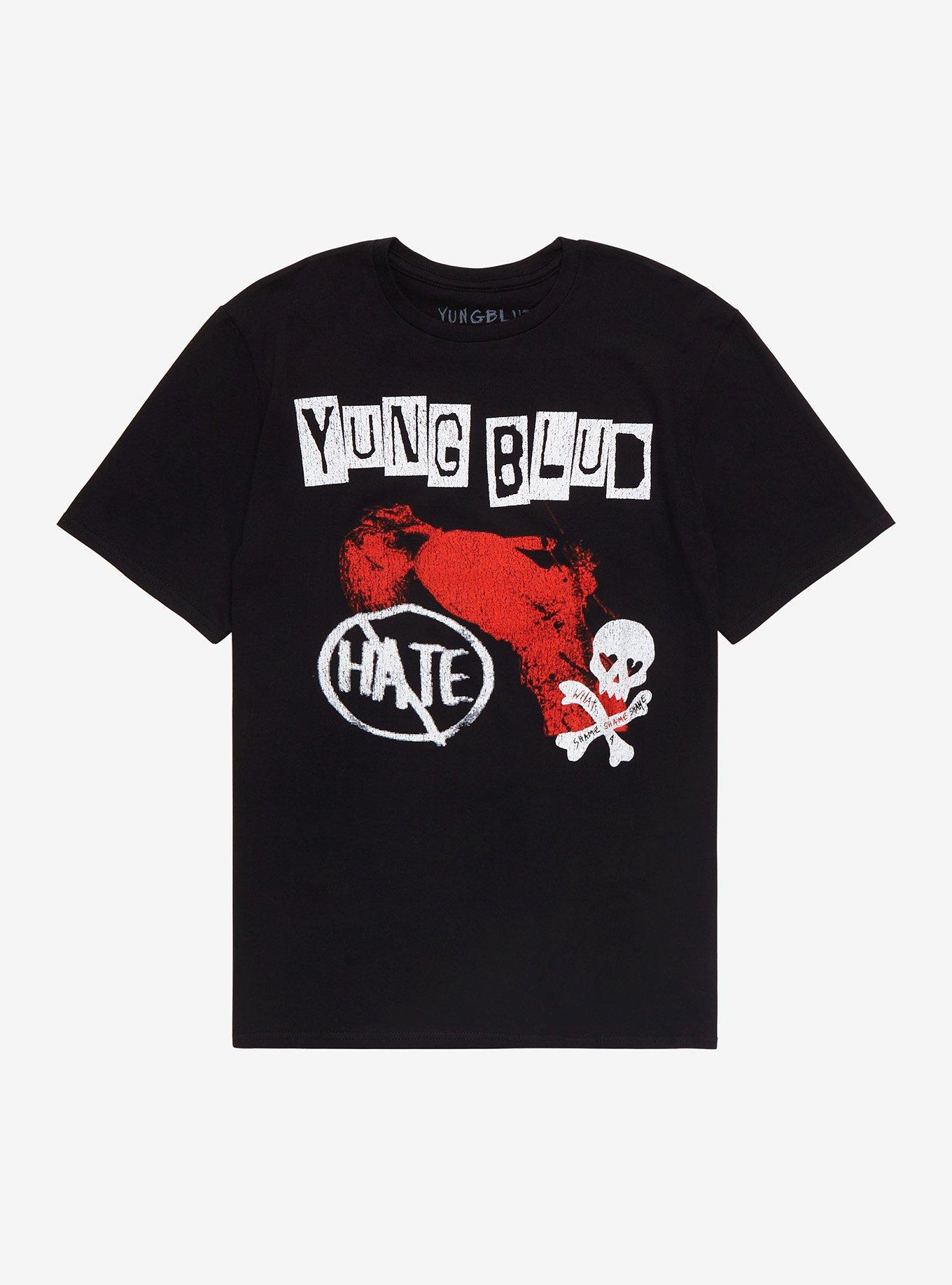 YUNGBLUD Hate T-Shirt, BLACK, hi-res