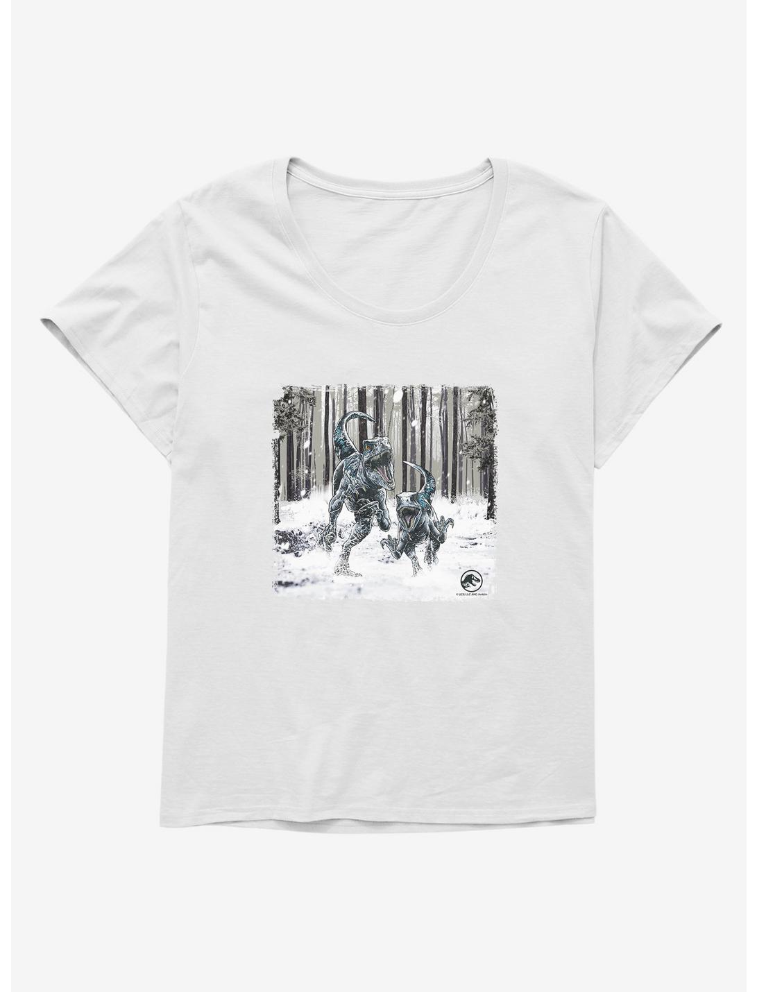 Jurassic World Dominion Forest Hunt Girls T-Shirt Plus Size, WHITE, hi-res