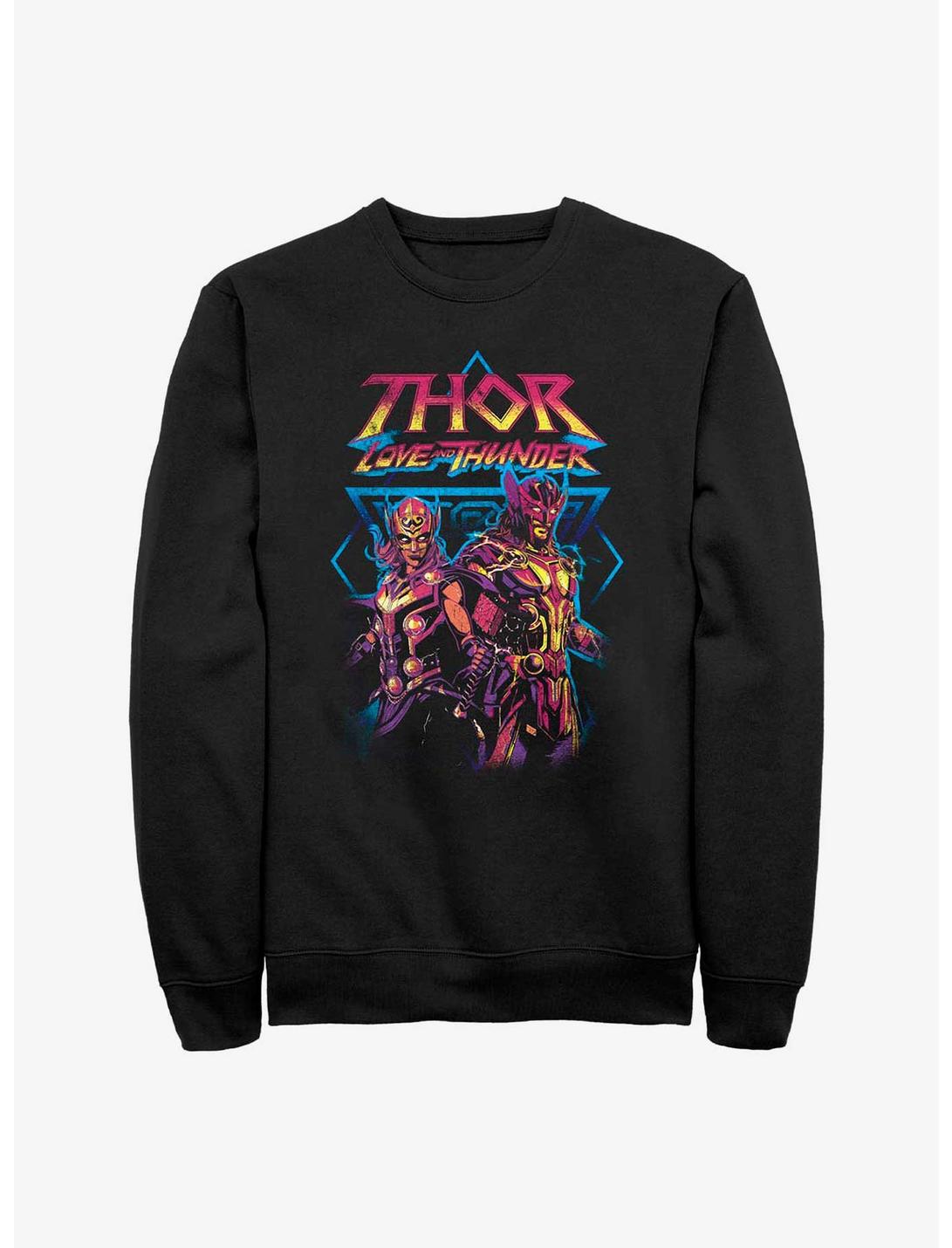 Marvel Thor: Love And Thunder Grunge Duo Sweatshirt, BLACK, hi-res