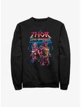 Marvel Thor: Love And Thunder Grunge Duo Sweatshirt, BLACK, hi-res