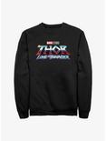 Marvel Thor: Love And Thunder Logo Sweatshirt, BLACK, hi-res