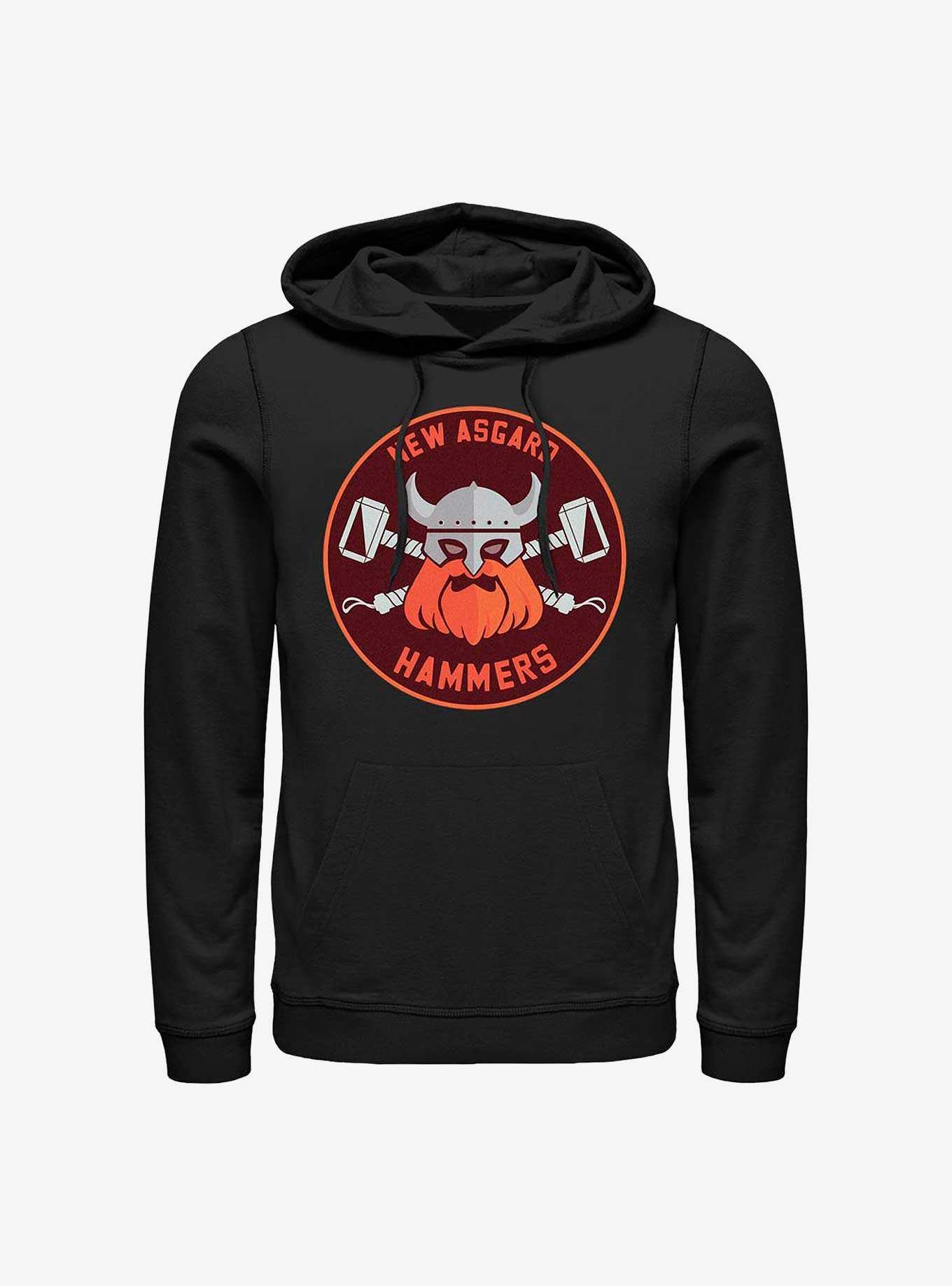 Marvel Thor: Love And Thunder New Asgard Hammers Badge Hoodie, , hi-res