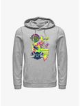 Marvel Thor: Love And Thunder New Asgard Neon Icons Hoodie, BLACK, hi-res