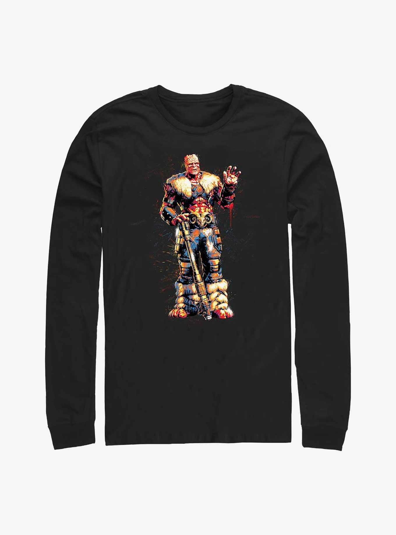 Marvel Thor: Love And Thunder Korg Paint Long Sleeve T-Shirt, , hi-res