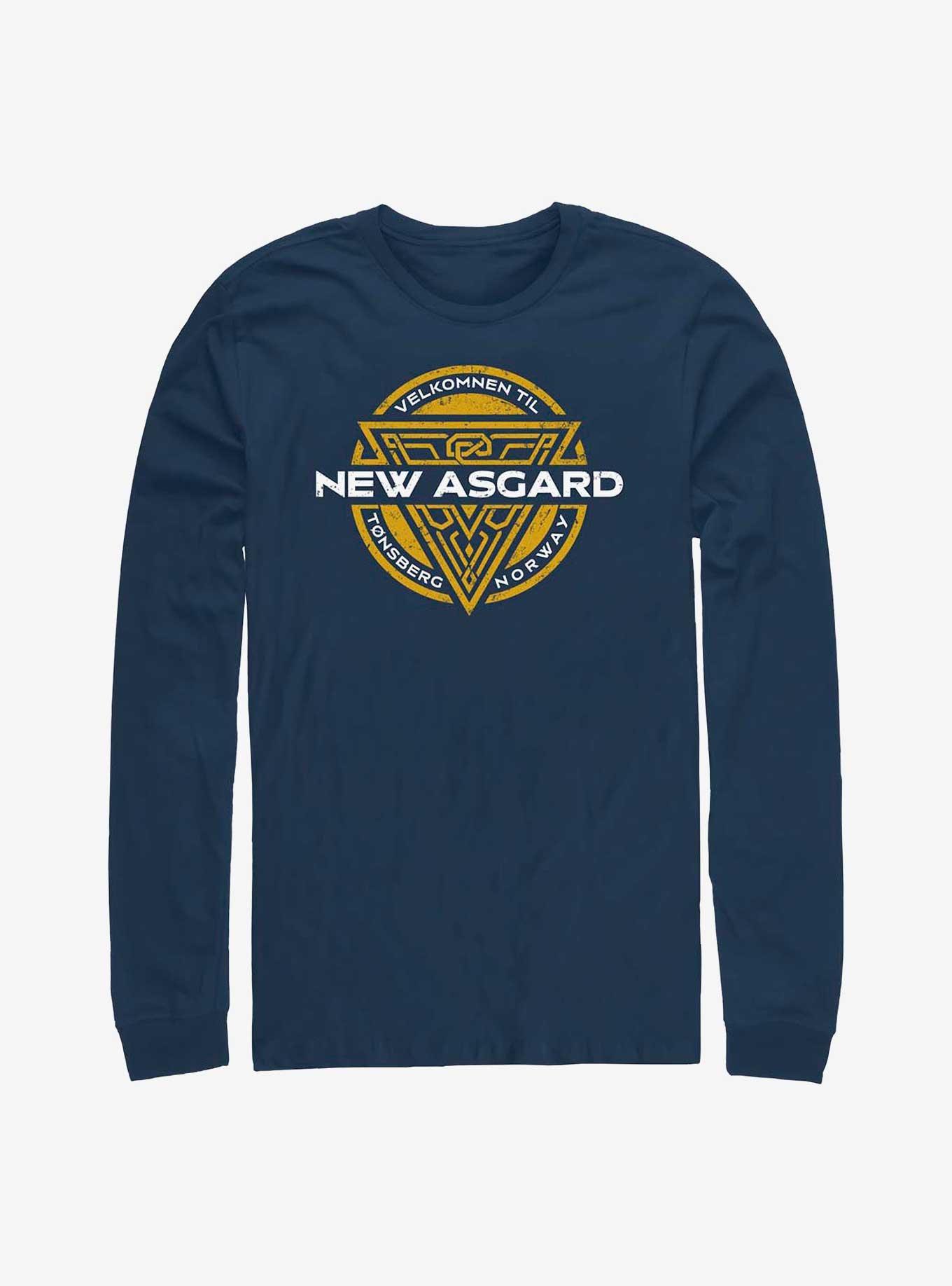 Marvel Thor: Love And Thunder Velkomnen Til New Asgard Badge Long Sleeve T-Shirt, , hi-res