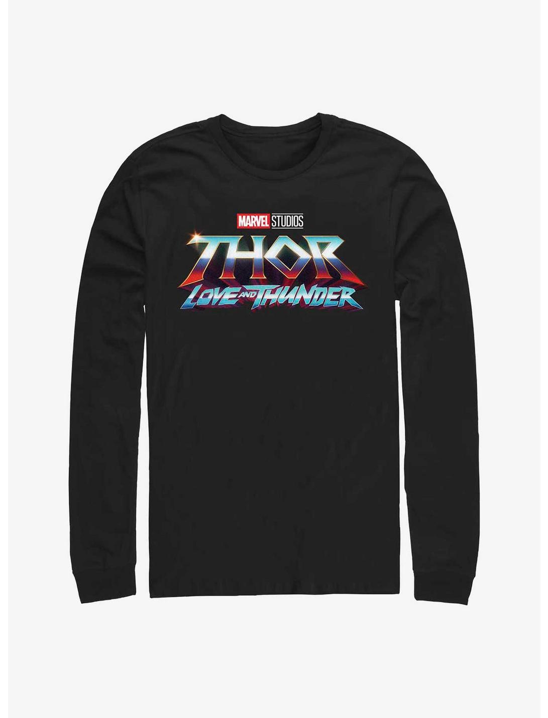 Marvel Thor: Love And Thunder Logo Long Sleeve T-Shirt, BLACK, hi-res