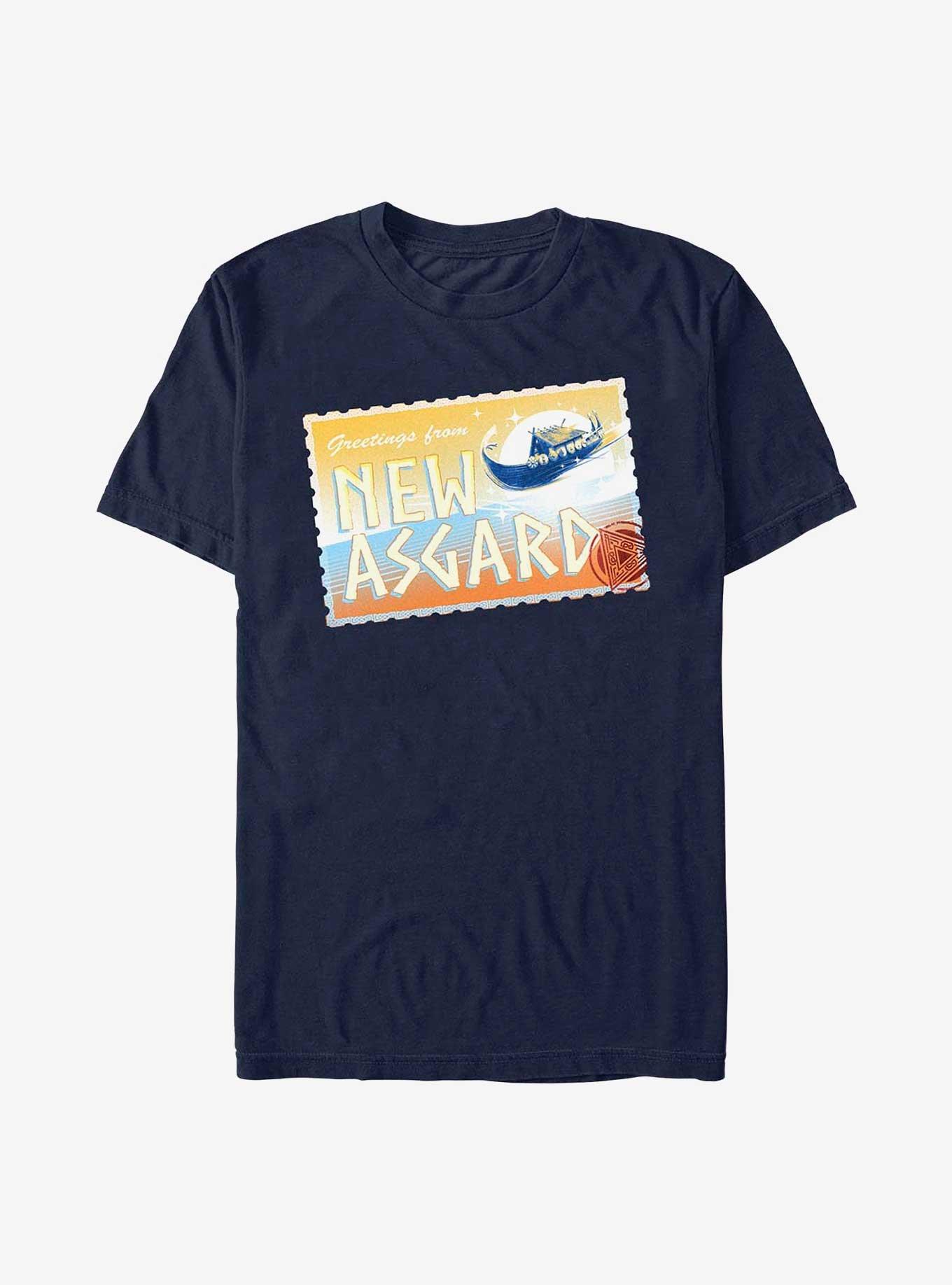 Marvel Thor: Love And Thunder Greetings From New Asgard Postcard T-Shirt, , hi-res