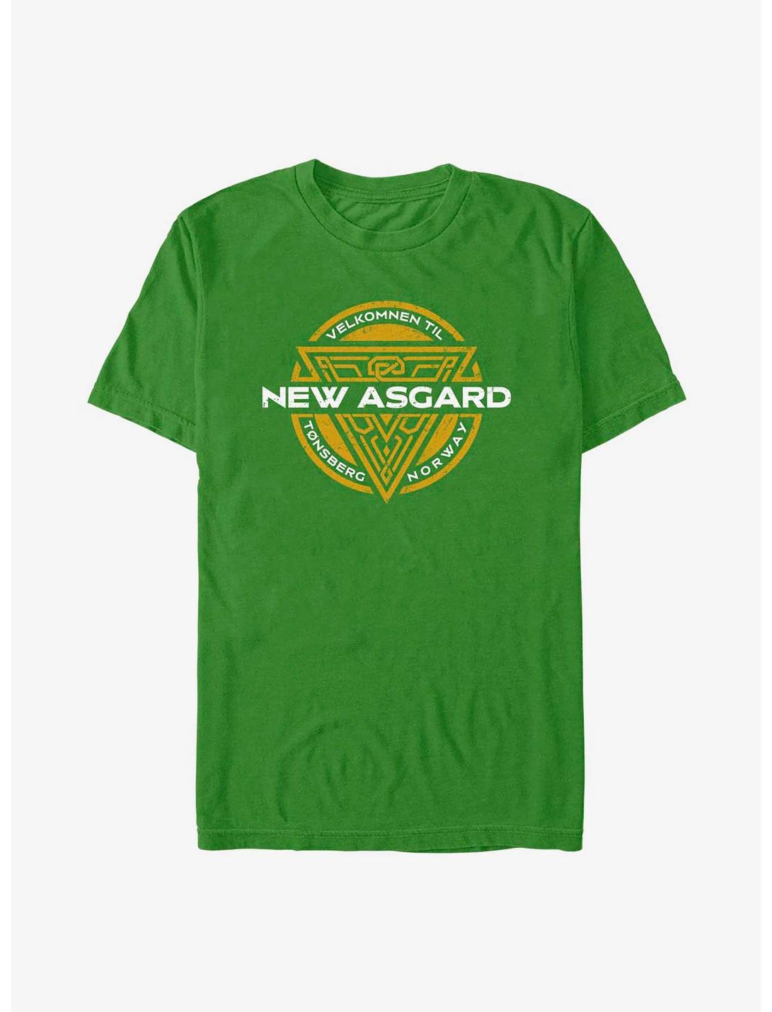 Marvel Thor: Love And Thunder Velkomnen Til New Asgard Badge T-Shirt, KELLY, hi-res