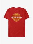 Marvel Thor: Love And Thunder Velkomnen Til New Asgard Badge T-Shirt, RED, hi-res