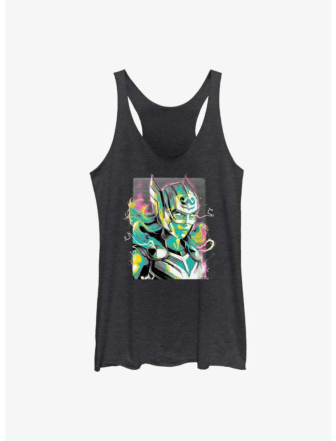 Marvel Thor: Love And Thunder Lady Thor Pastel Womens Tank Top, BLK HTR, hi-res