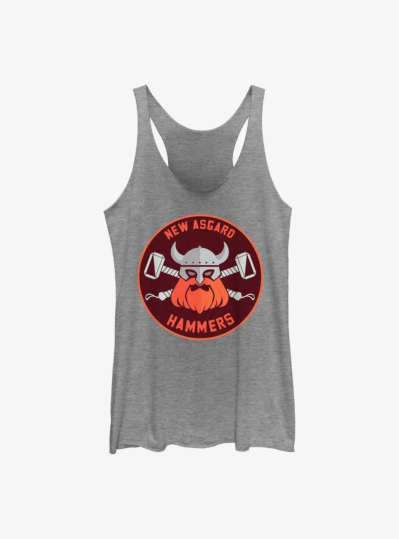 Marvel Thor: Love And Thunder New Asgard Hammers Badge Womens Tank Top, , hi-res