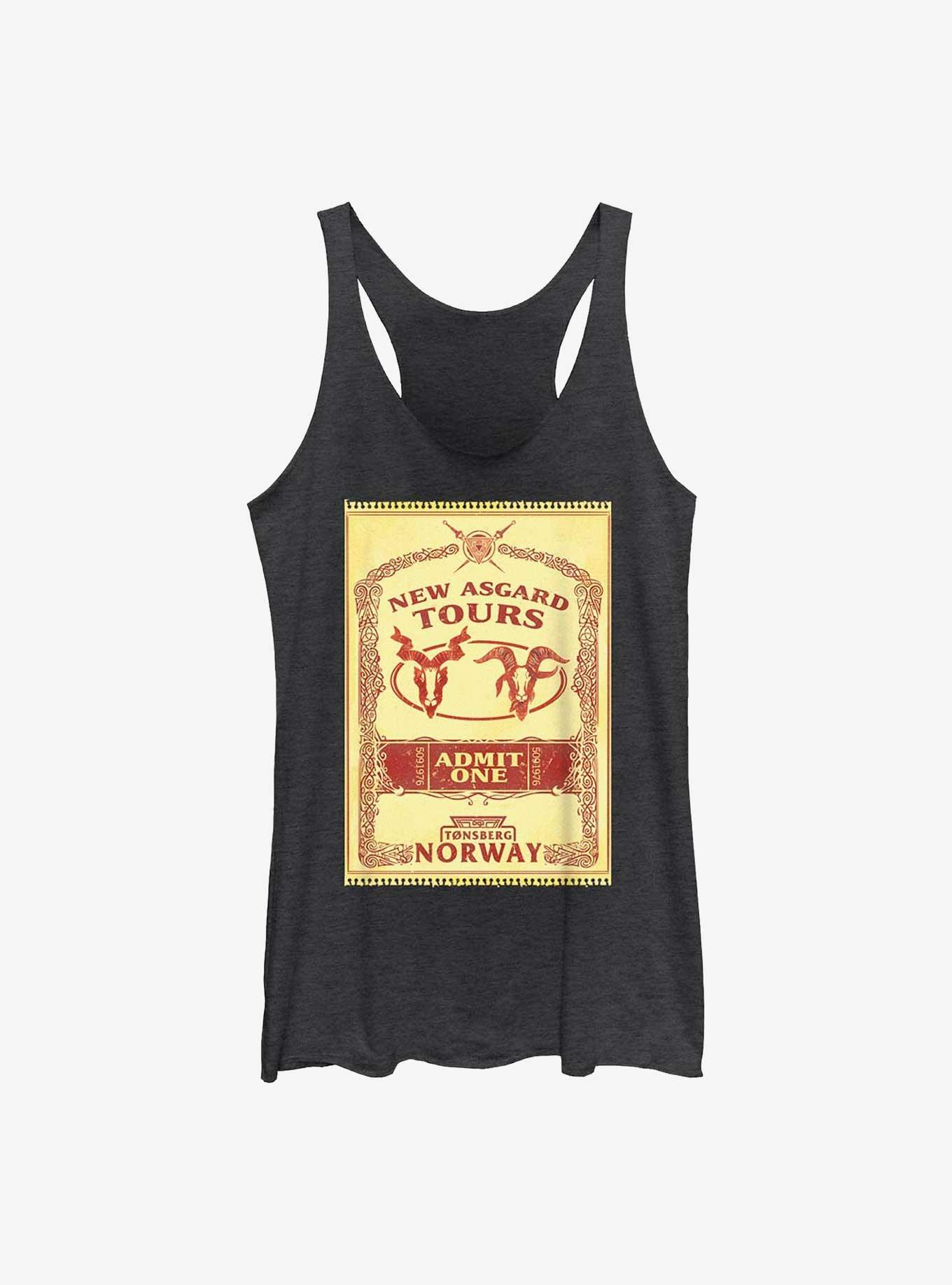 Marvel Thor: Love And Thunder New Asgard Tours Poster Womens Tank Top, , hi-res