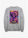 Marvel Thor: Love And Thunder Neon Poster Sweatshirt, ATH HTR, hi-res