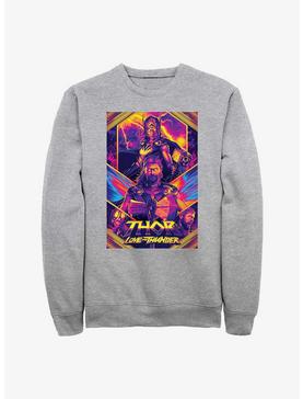 Marvel Thor: Love And Thunder Neon Poster Sweatshirt, , hi-res