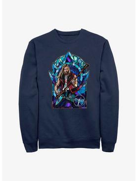 Marvel Thor: Love And Thunder Stained Glass Rocker Sweatshirt, NAVY, hi-res