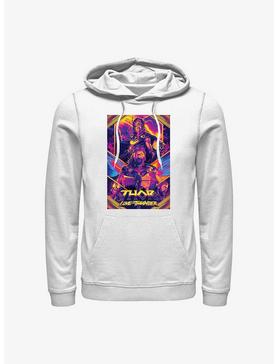 Plus Size Marvel Thor: Love And Thunder Neon Poster Hoodie, , hi-res