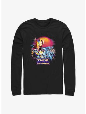 Marvel Thor: Love And Thunder Synthwave Sunset Long Sleeve T-Shirt, , hi-res