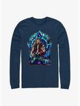 Marvel Thor: Love And Thunder Stained Glass Rocker Long Sleeve T-Shirt, NAVY, hi-res