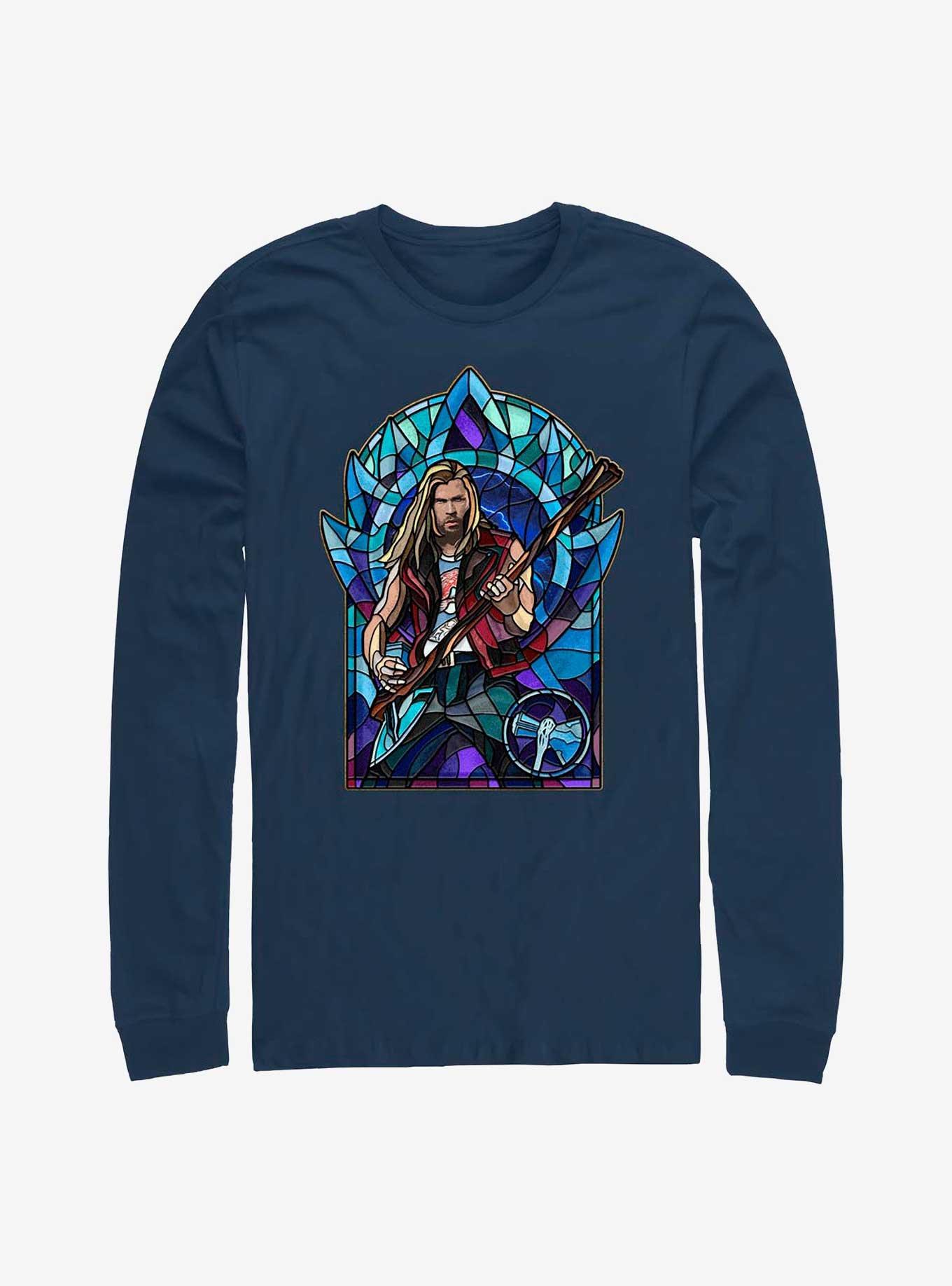 Marvel Thor: Love And Thunder Stained Glass Rocker Long Sleeve T-Shirt, , hi-res