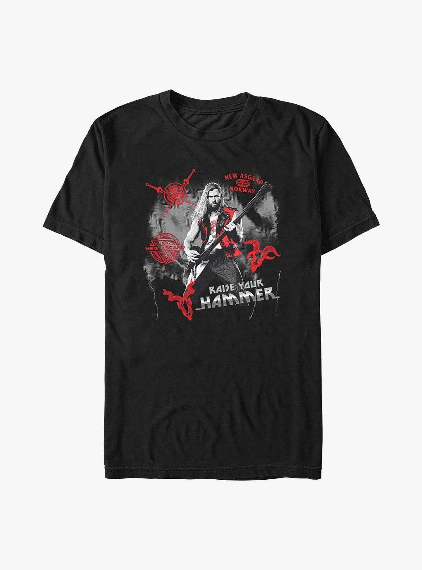 Marvel Thor: Love And Thunder Rock God Raise Your Hammer T-Shirt, , hi-res