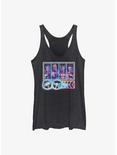 Marvel Thor: Love And Thunder Neon Character Select Womens Tank Top, BLK HTR, hi-res