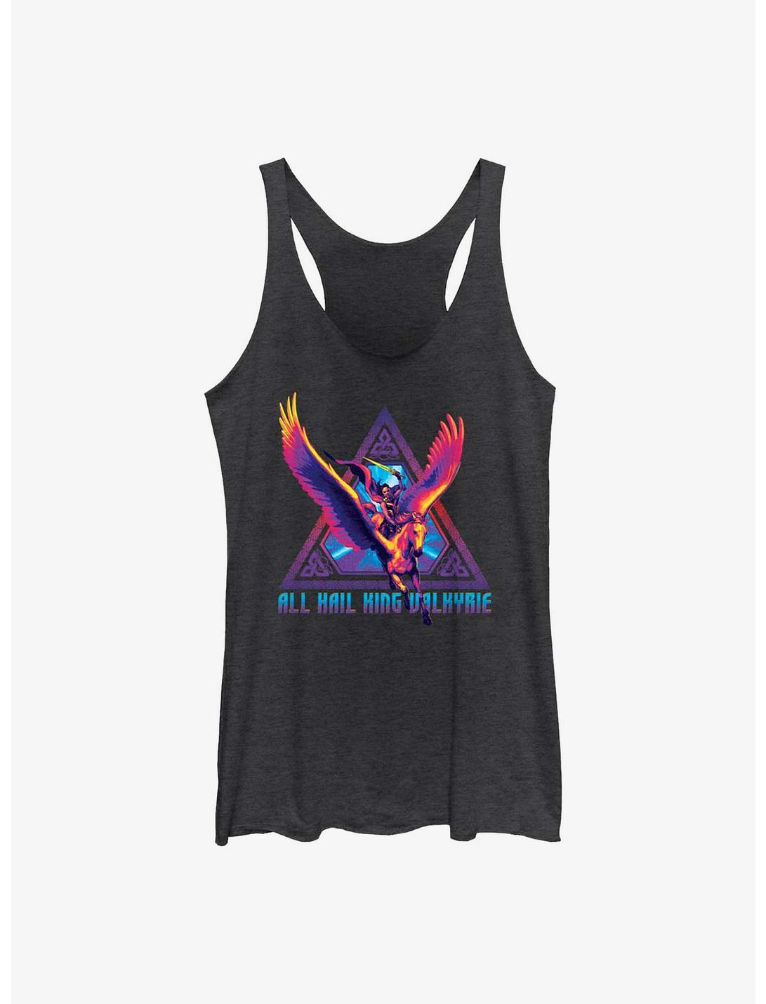 Marvel Thor: Love And Thunder All Hail King Valkyrie Badge Womens Tank Top, BLK HTR, hi-res