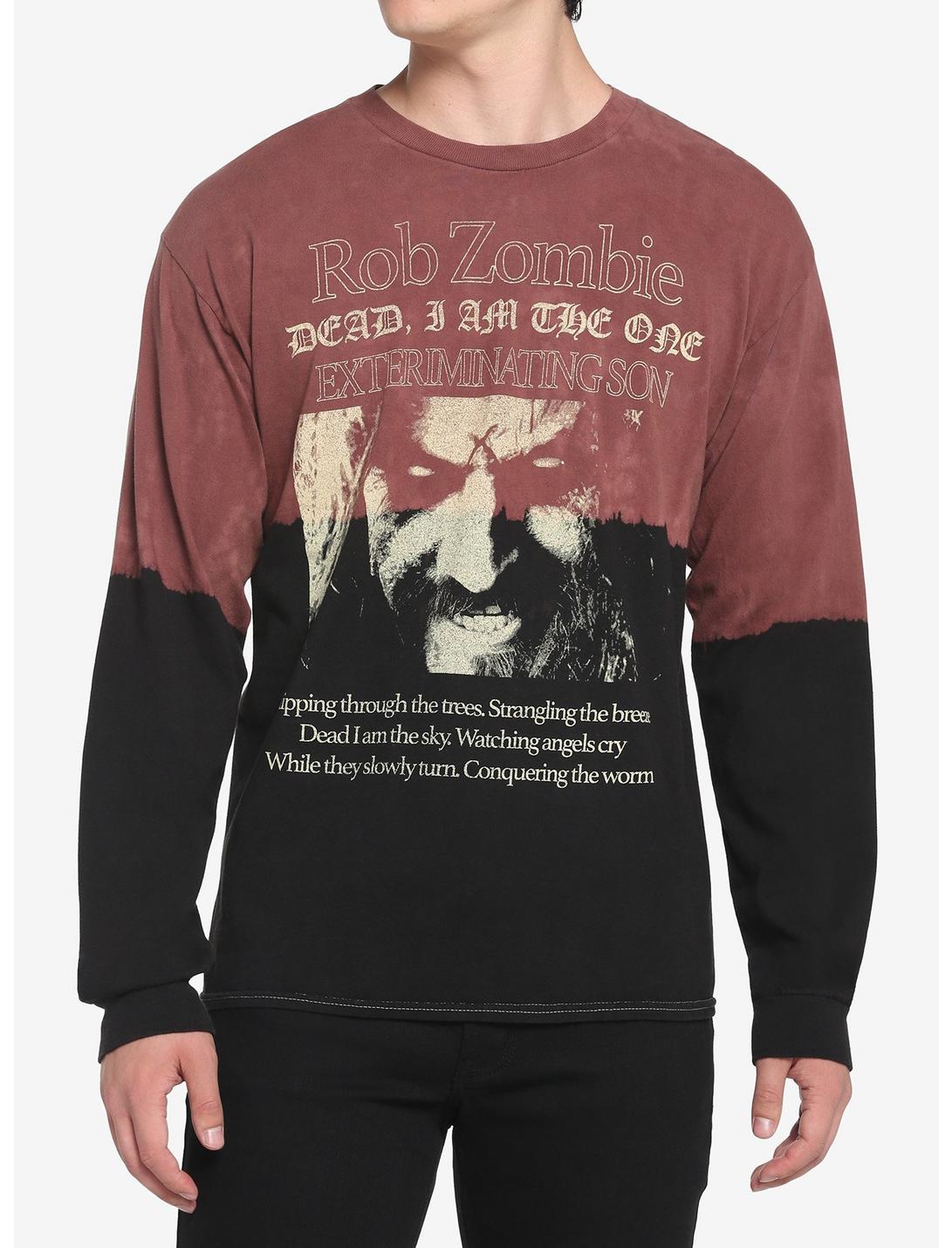 Rob Zombie Dragula Lyrics Dip-Dye Long-Sleeve T-Shirt, MULTI, hi-res