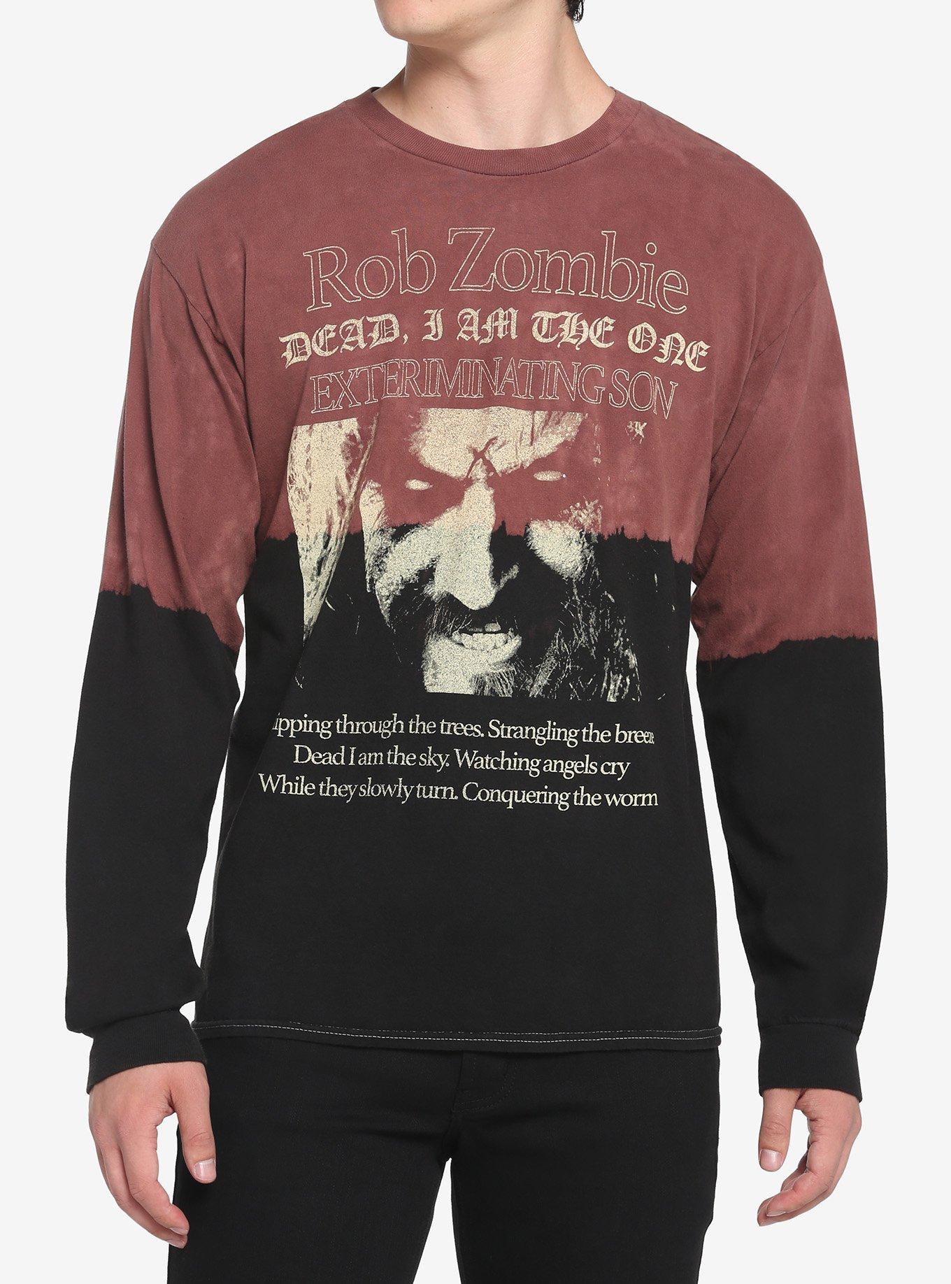 Rob Zombie Dragula Lyrics Dip-Dye Long-Sleeve T-Shirt, MULTI, hi-res