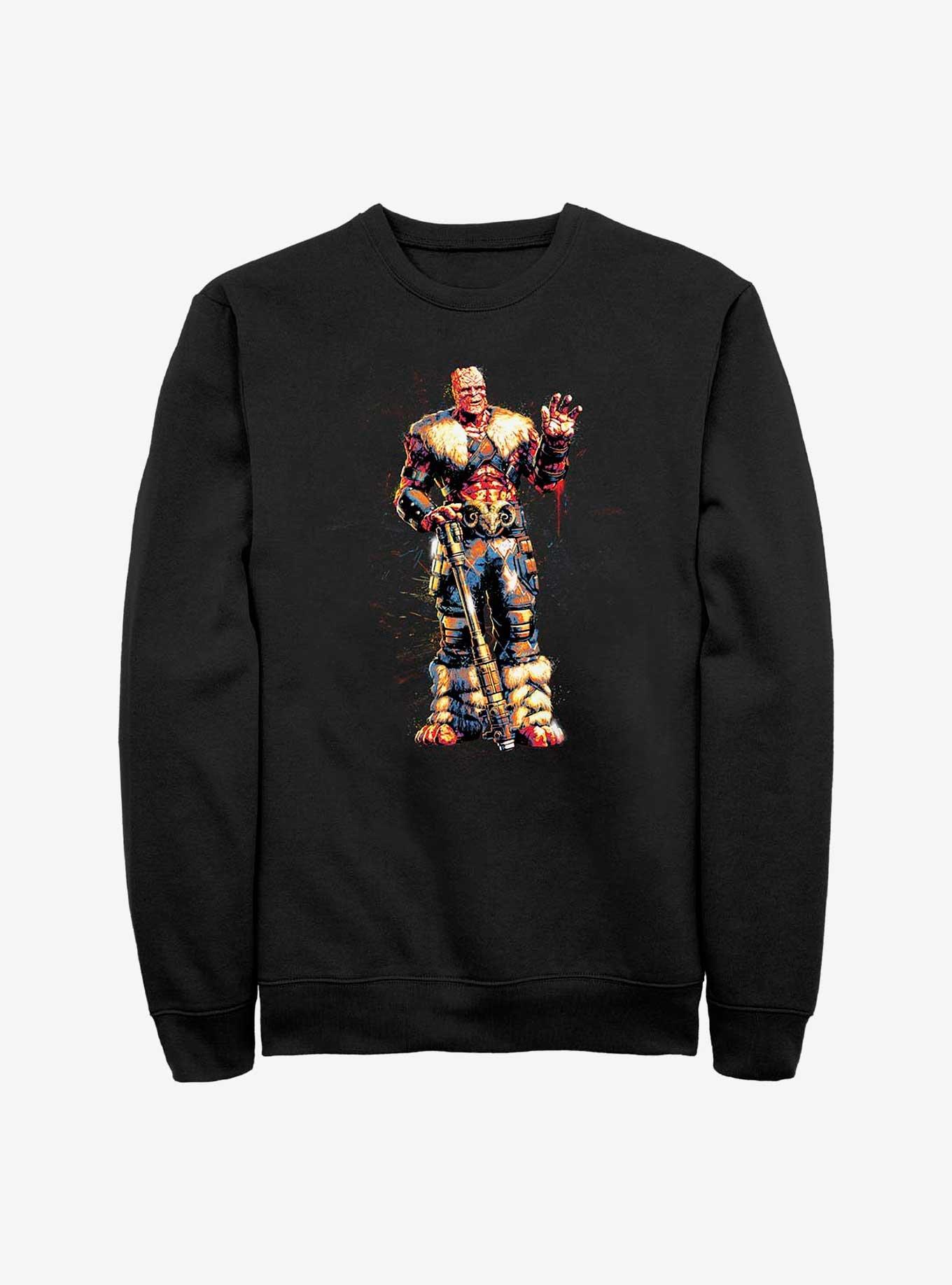 Marvel Thor: Love And Thunder Korg Paint Sweatshirt, , hi-res