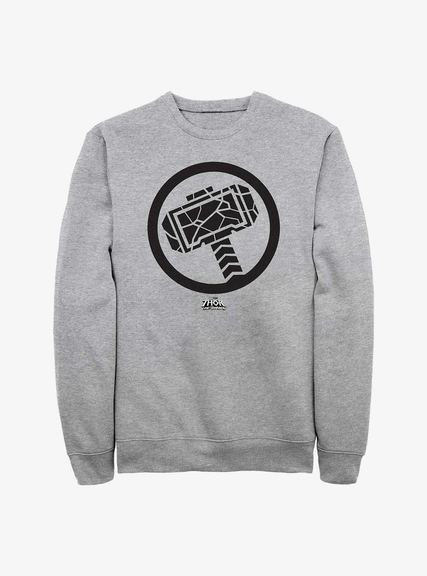 Marvel Thor: Love And Thunder Mjolnir Sweatshirt, ATH HTR, hi-res