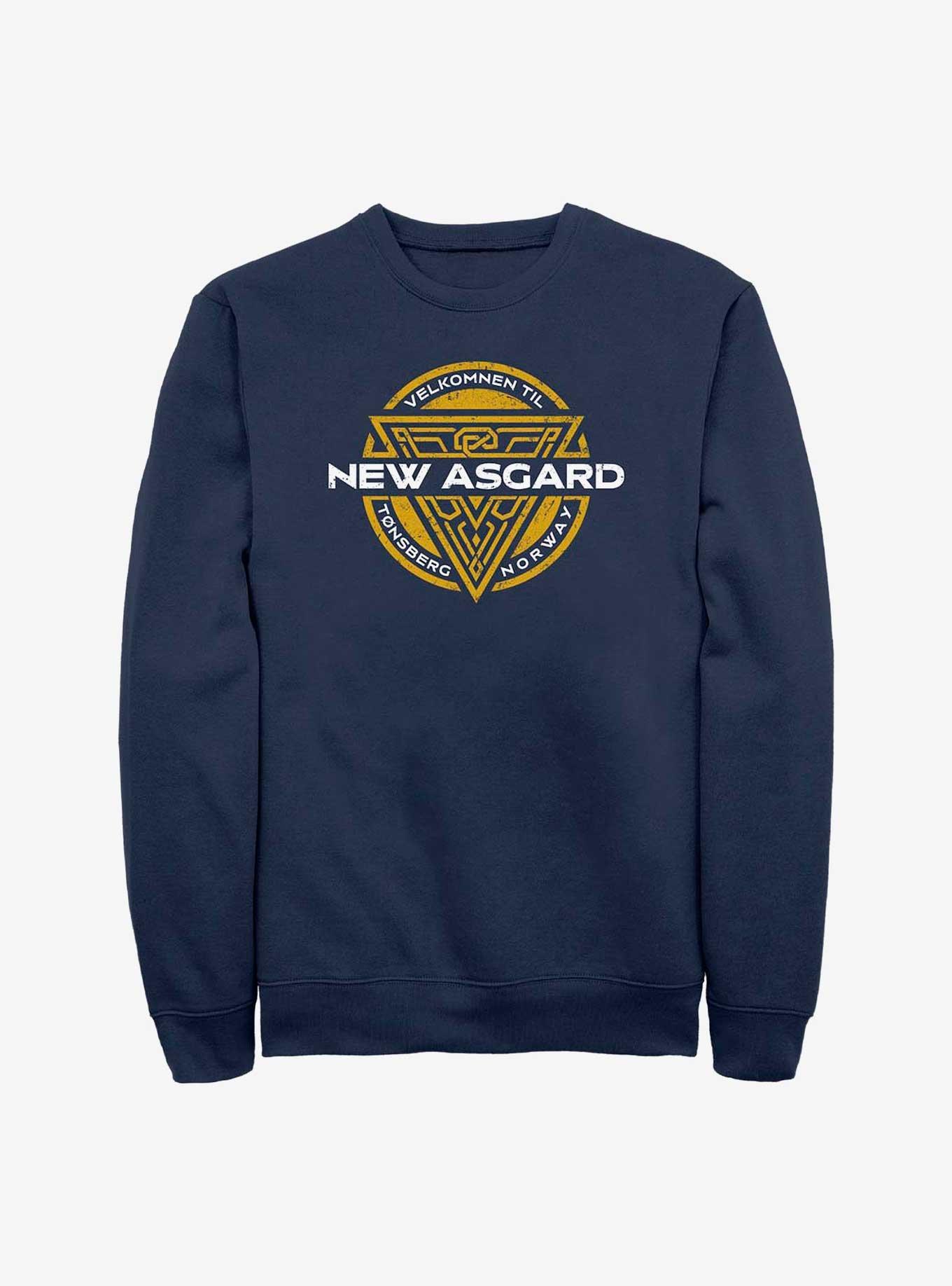 Marvel Thor: Love And Thunder Velkomnen Til New Asgard Badge Sweatshirt, , hi-res