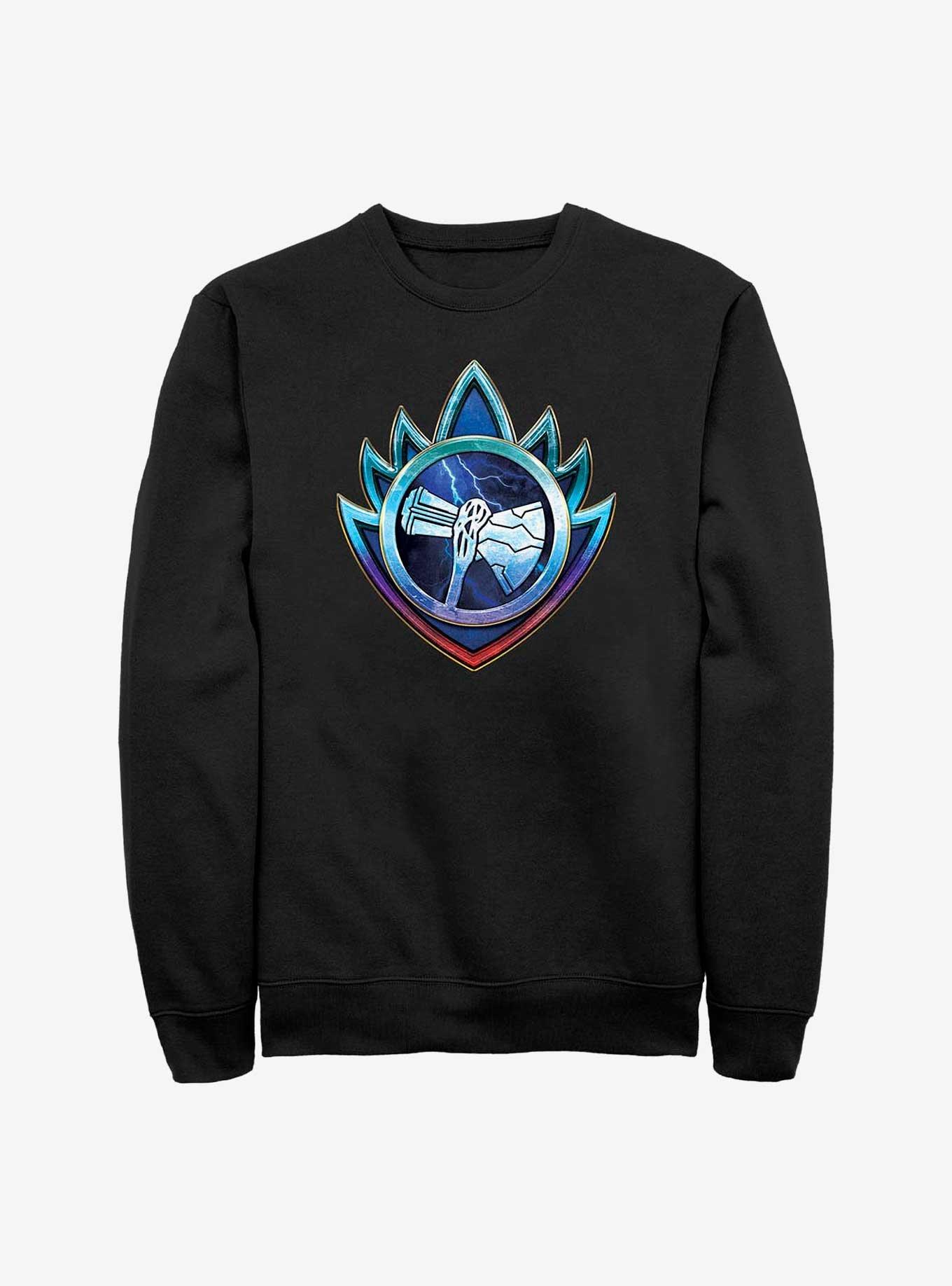 Marvel Thor: Love And Thunder Silver Stormbreaker Emblem Sweatshirt, , hi-res