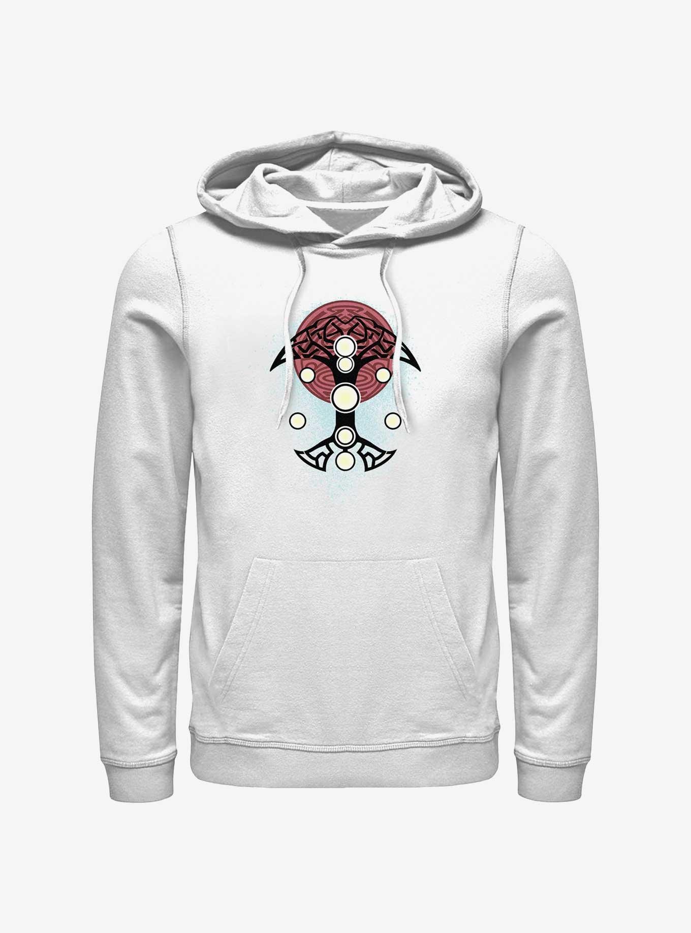 Marvel Thor: Love And Thunder Blue Splatter Cosplay Hoodie, WHITE, hi-res