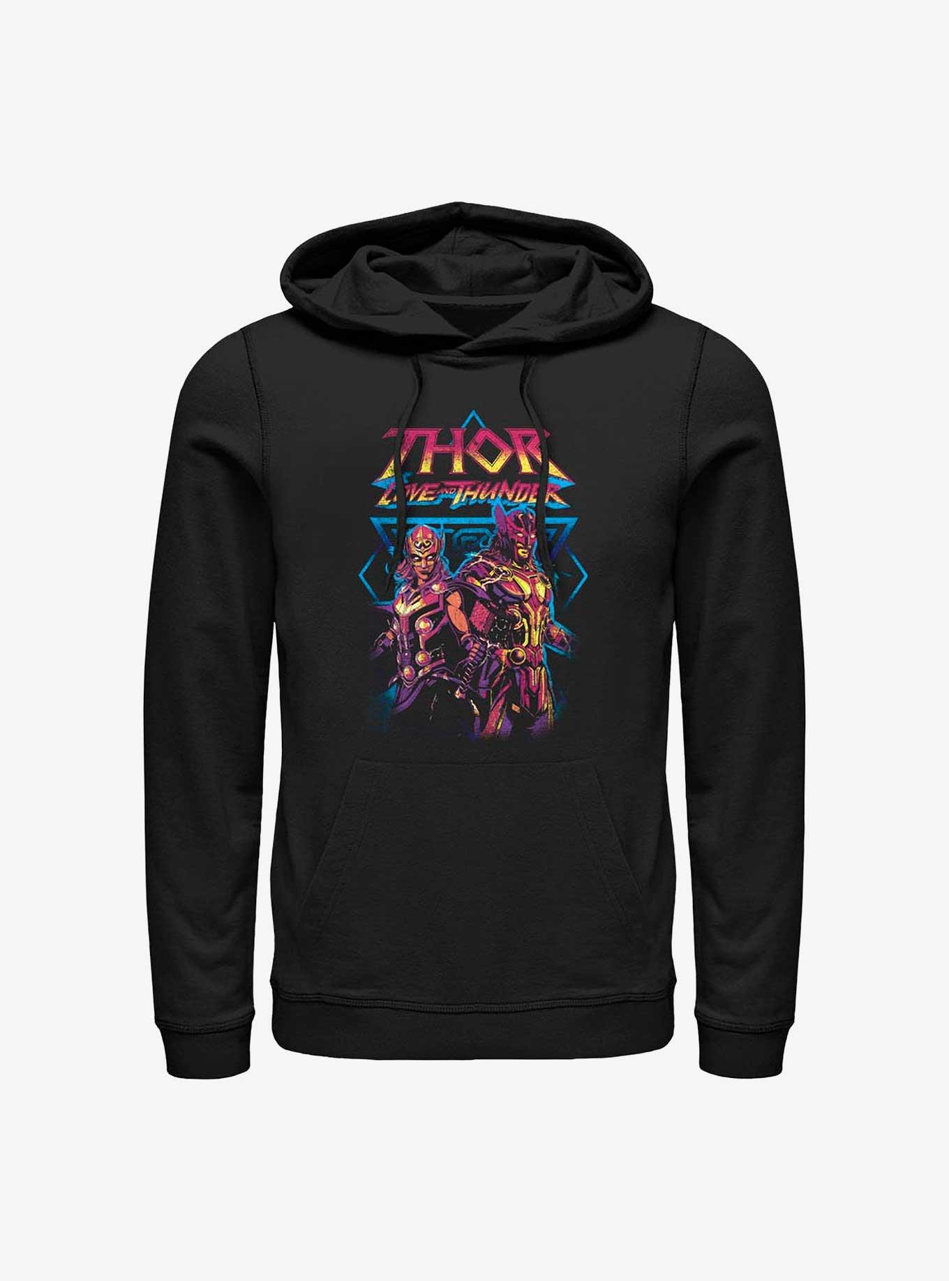 Marvel Thor: Love And Thunder Grunge Duo Hoodie, BLACK, hi-res