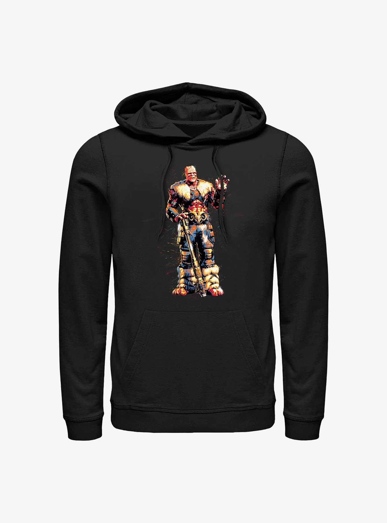 Marvel Thor: Love And Thunder Korg Paint Hoodie, BLACK, hi-res