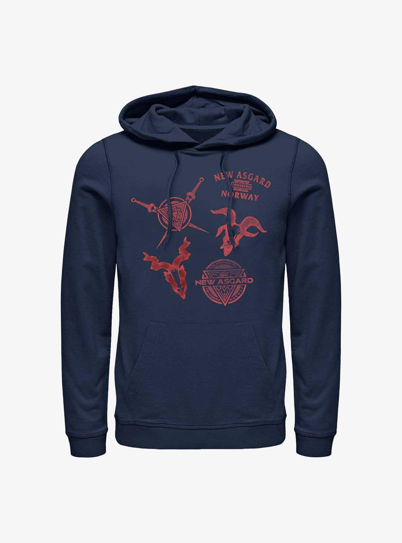 Marvel Thor: Love And Thunder New Asgard Symbols Hoodie, , hi-res