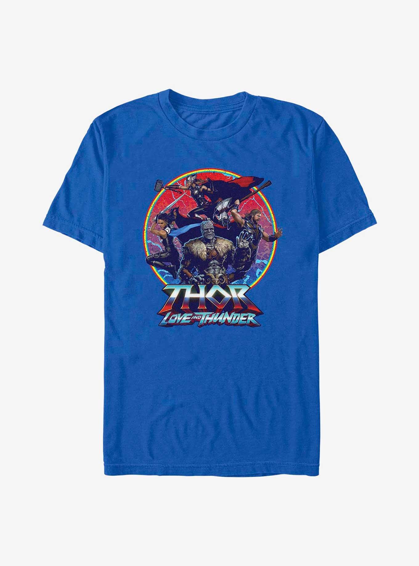 Marvel Thor: Love And Thunder Group Emblem T-Shirt, ROYAL, hi-res