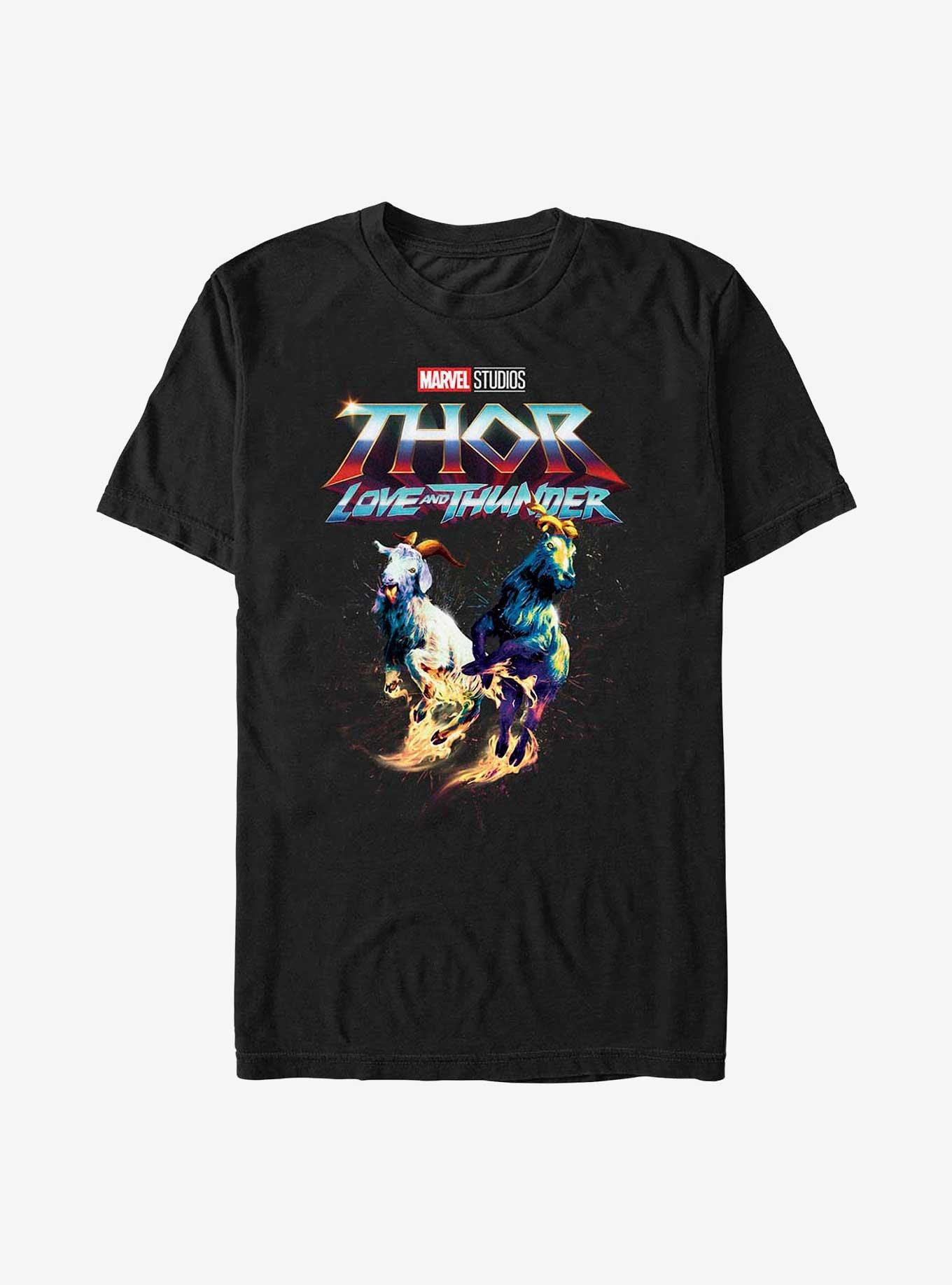 Marvel Thor: Love And Thunder Rainbow Goats T-Shirt, BLACK, hi-res