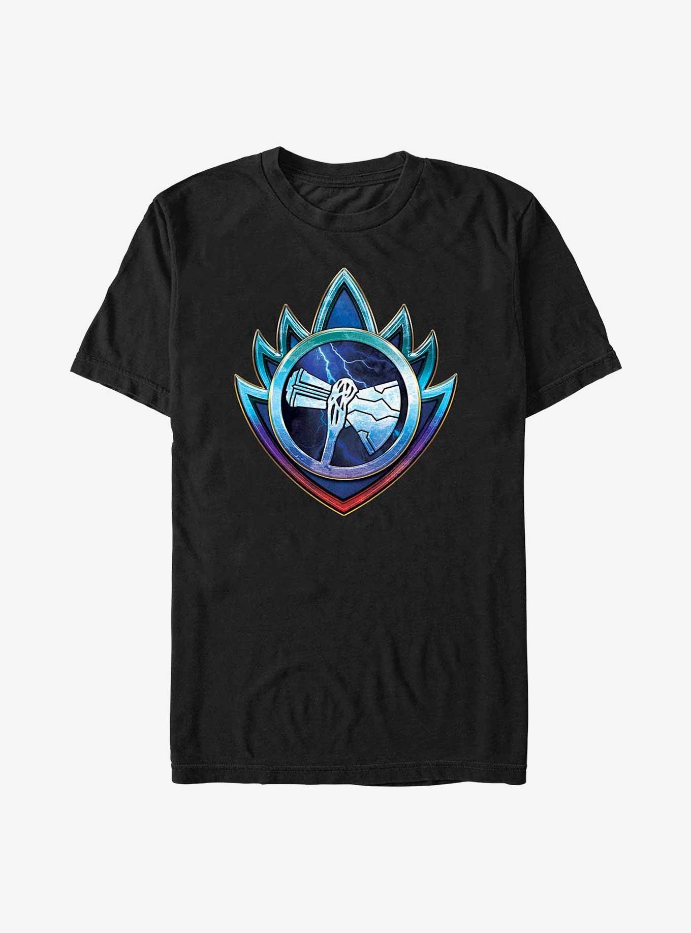 Marvel Thor: Love And Thunder Silver Stormbreaker Emblem T-Shirt, BLACK, hi-res